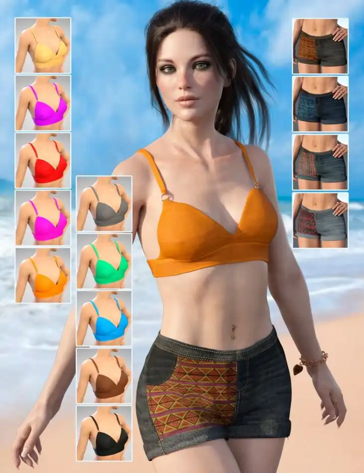 X-Fashion Wild Heart Outfit for Genesis 8 Female(s)_DAZ3DDL