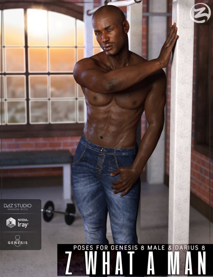 Z What A Man – Poses & Expressions for Genesis 8 Male & Darius 8_DAZ3D下载站