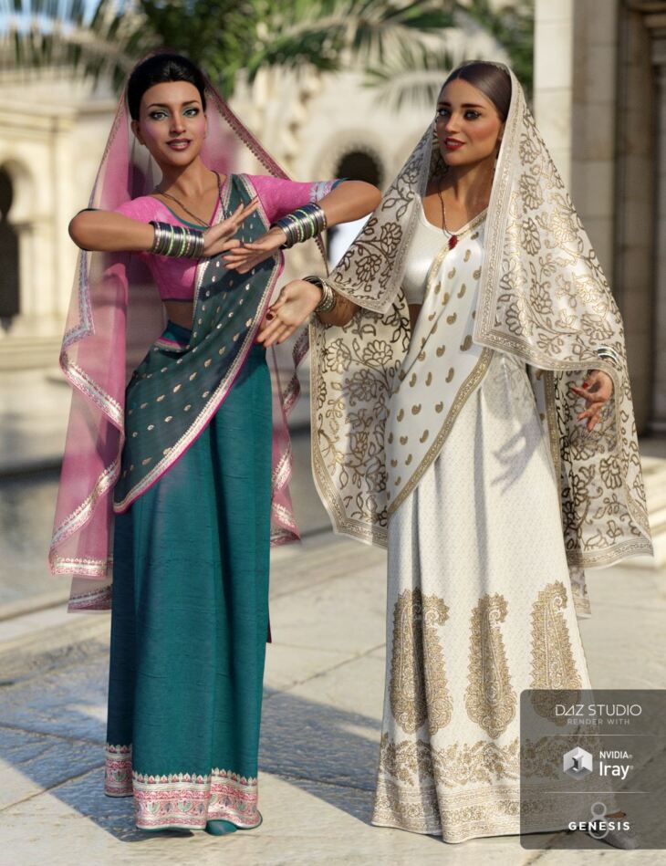dForce Bollywood Bride Textures_DAZ3DDL