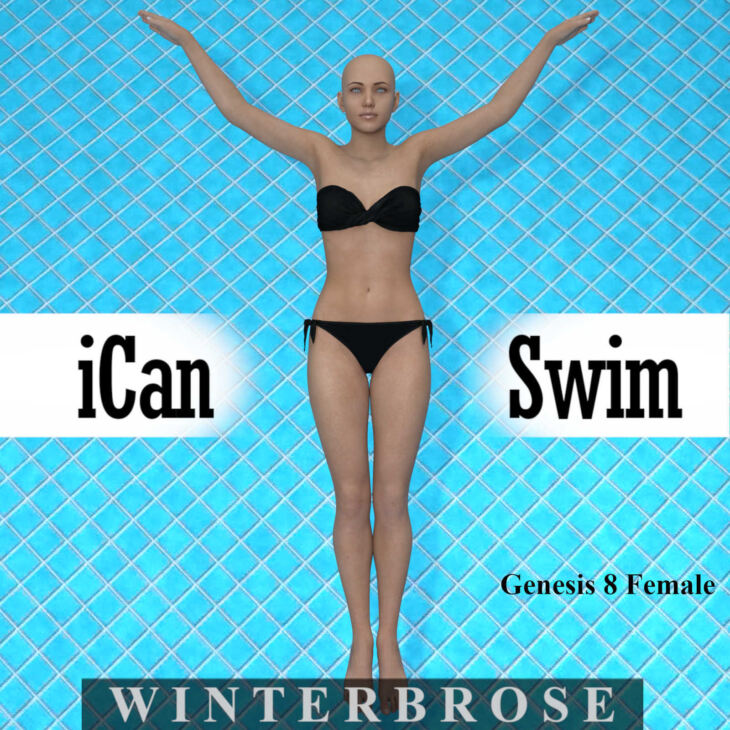 iCan SWIM, Swimming Poses for Genesis 8 Female (G8F)_DAZ3D下载站