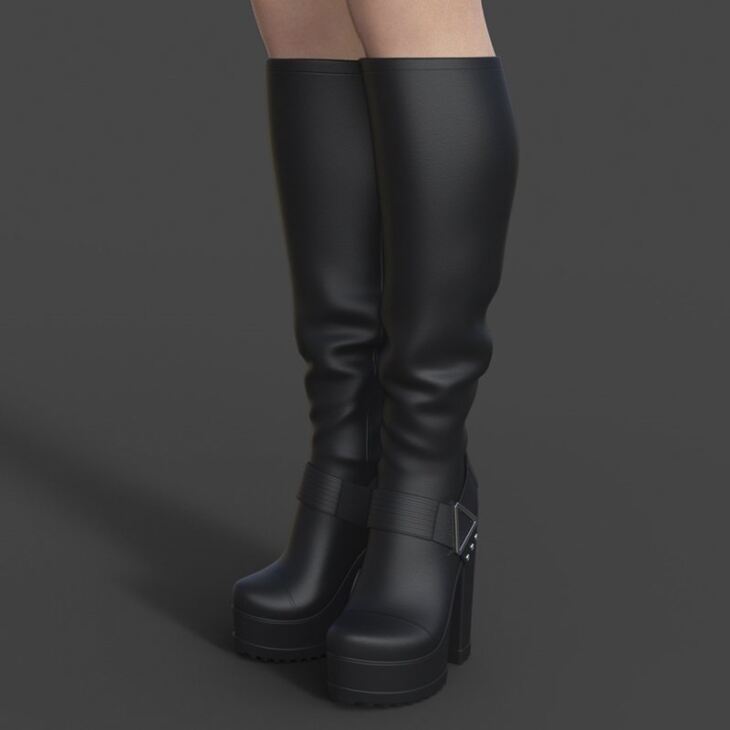 Alice Leather Boots For Genesis 8 Female_DAZ3D下载站