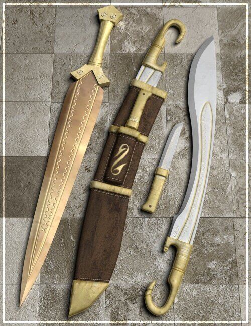 Ancient Blades by Merlin_DAZ3D下载站