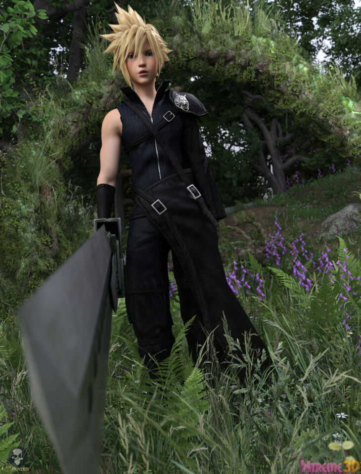 Cloud Strife For G8M and G8.1M_DAZ3D下载站