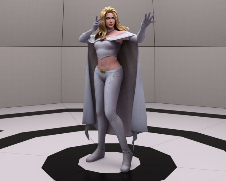 Emma Frost for G8F and G8.1F_DAZ3D下载站