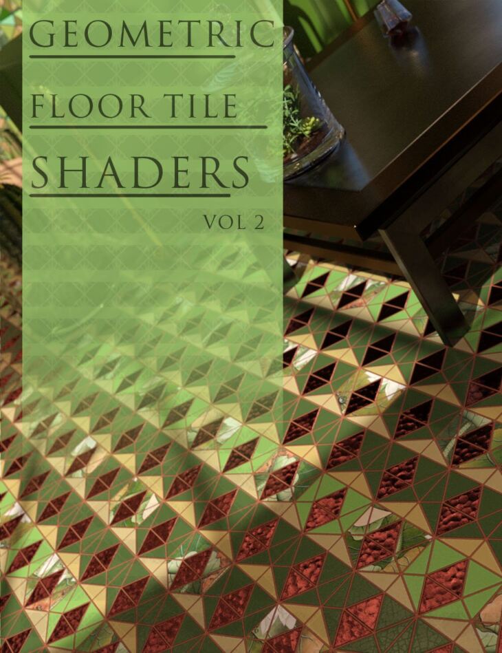 Geometric Tile Iray Shaders Vol 2_DAZ3D下载站
