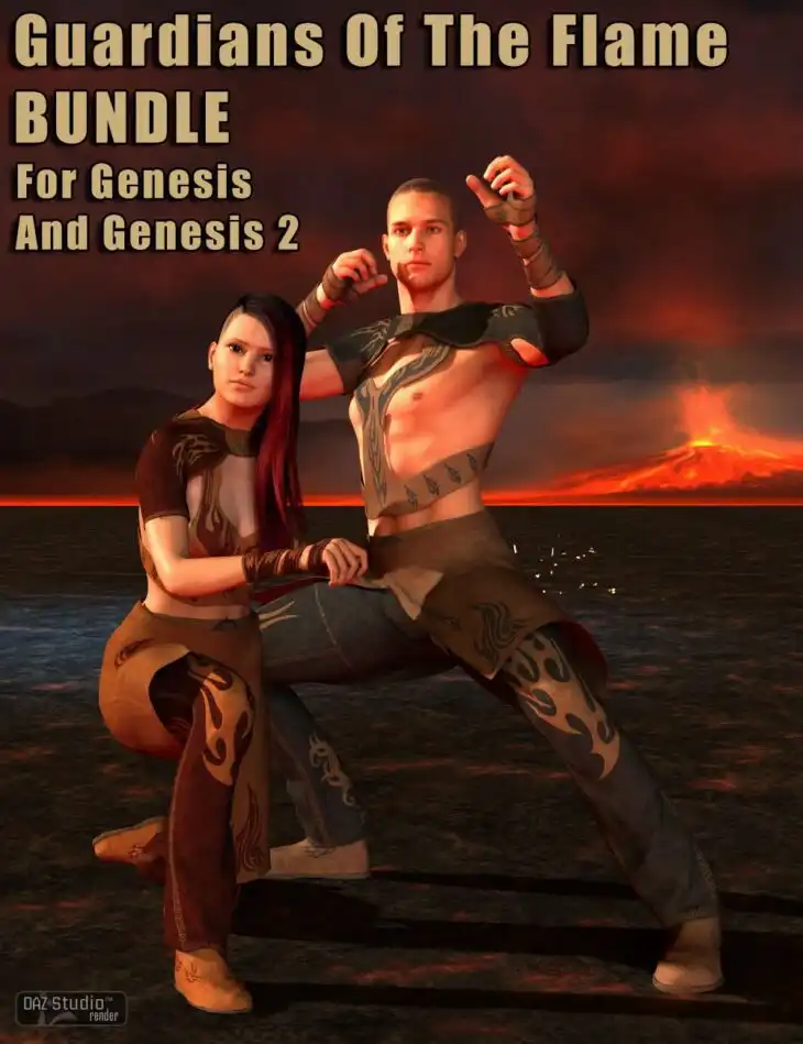 Guardians Of The Flame Bundle_DAZ3D下载站