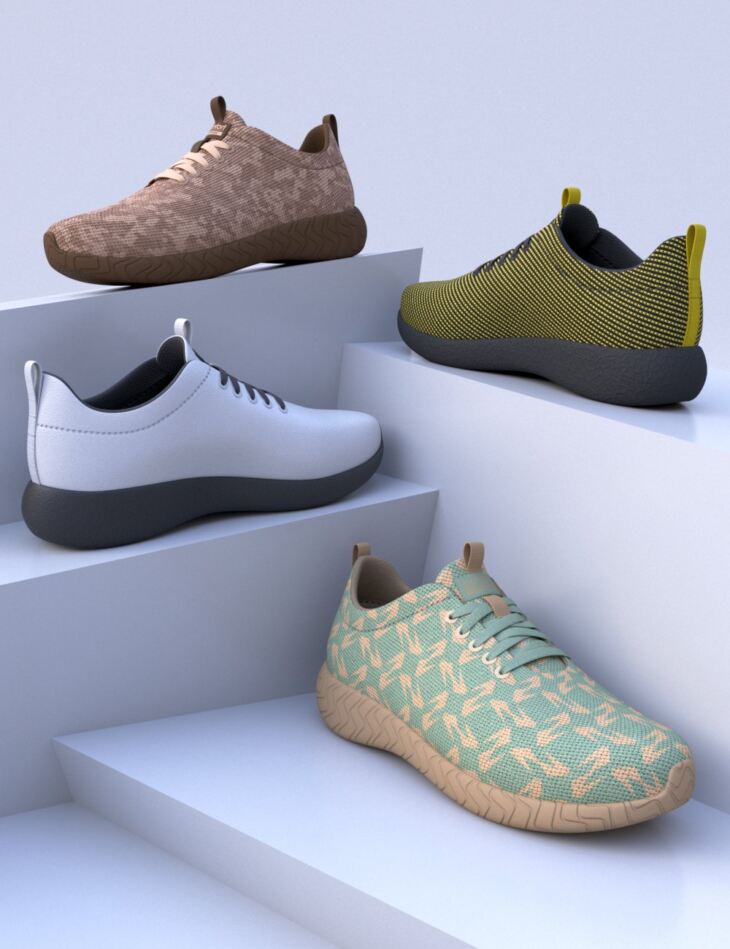 HL Comfort Sneakers for Genesis 8 and 8.1 Females_DAZ3D下载站
