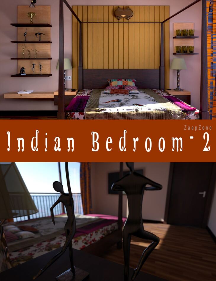 Indian Bedroom 2_DAZ3D下载站