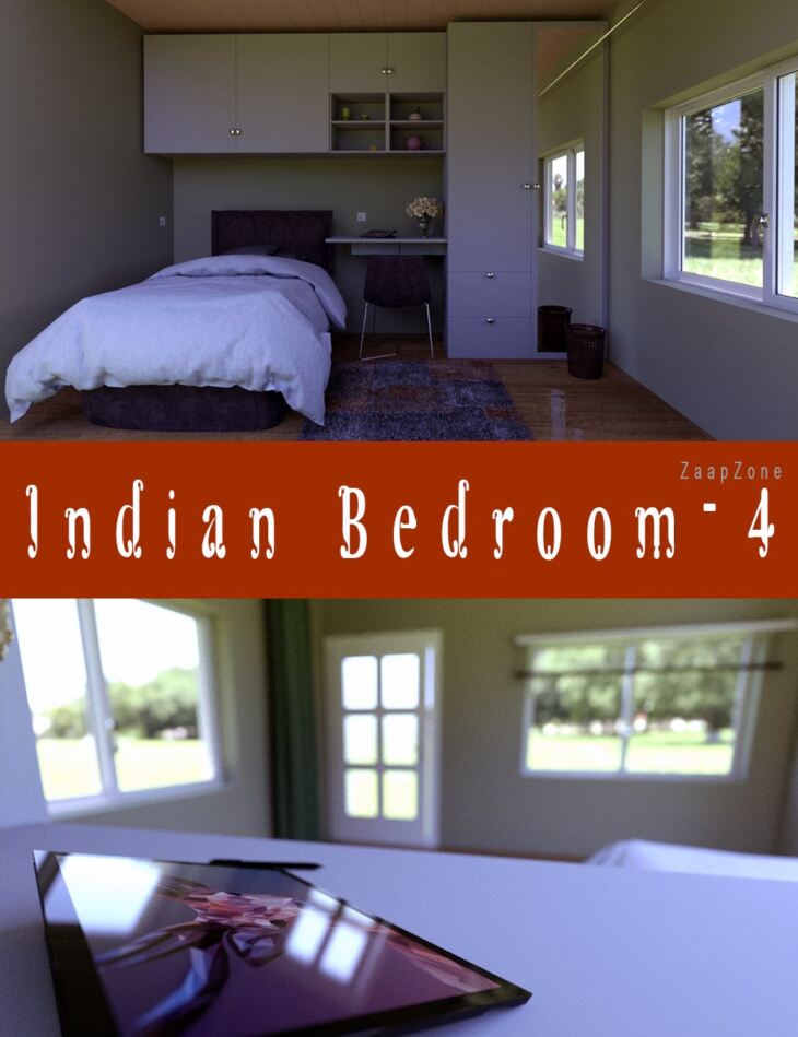 Indian Bedroom 4_DAZ3D下载站