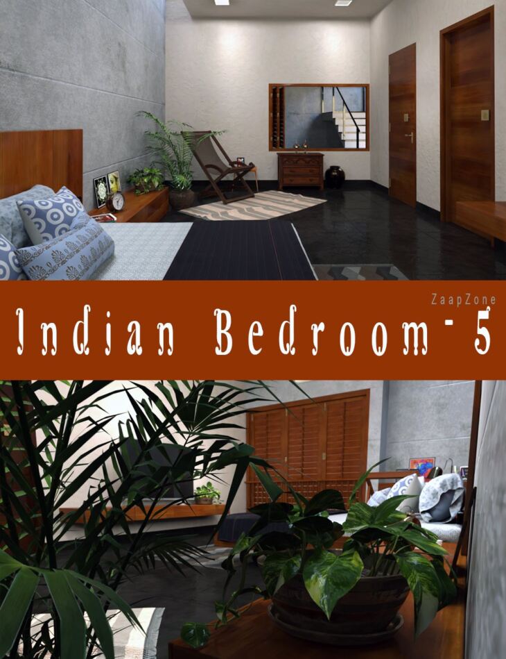 Indian Bedroom 5_DAZ3D下载站