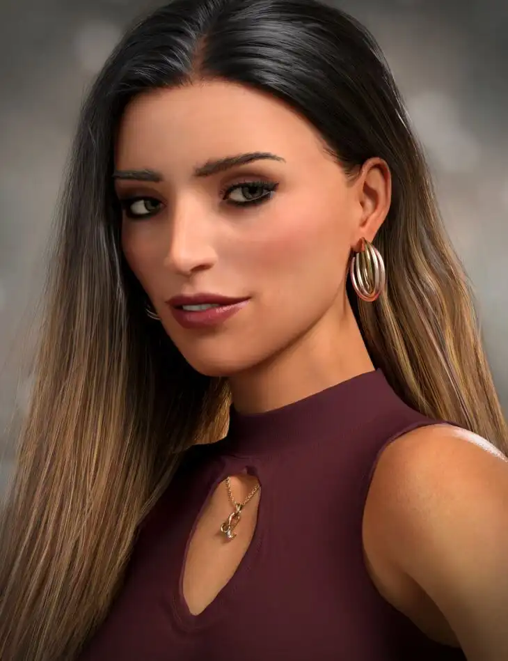 Justina HD and Expression for Genesis 8 and 8.1 Female_DAZ3D下载站