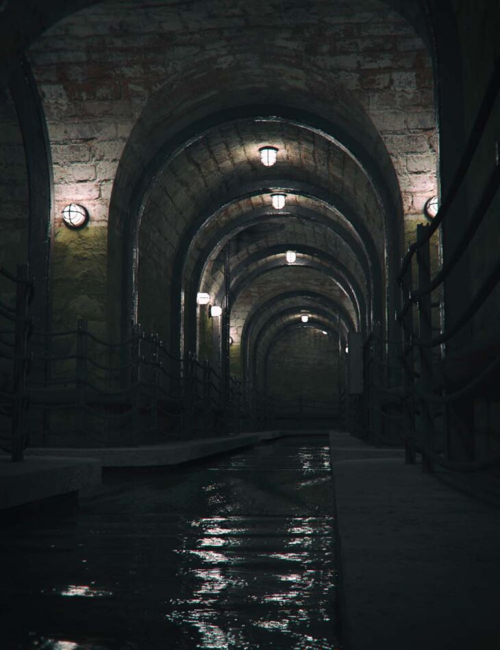 Old Underground Tunnel_DAZ3D下载站