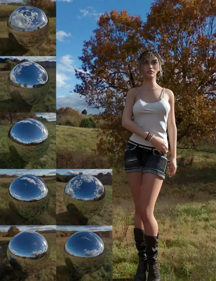 Orestes Iray HDRI Environments – Autumn Hills_DAZ3D下载站