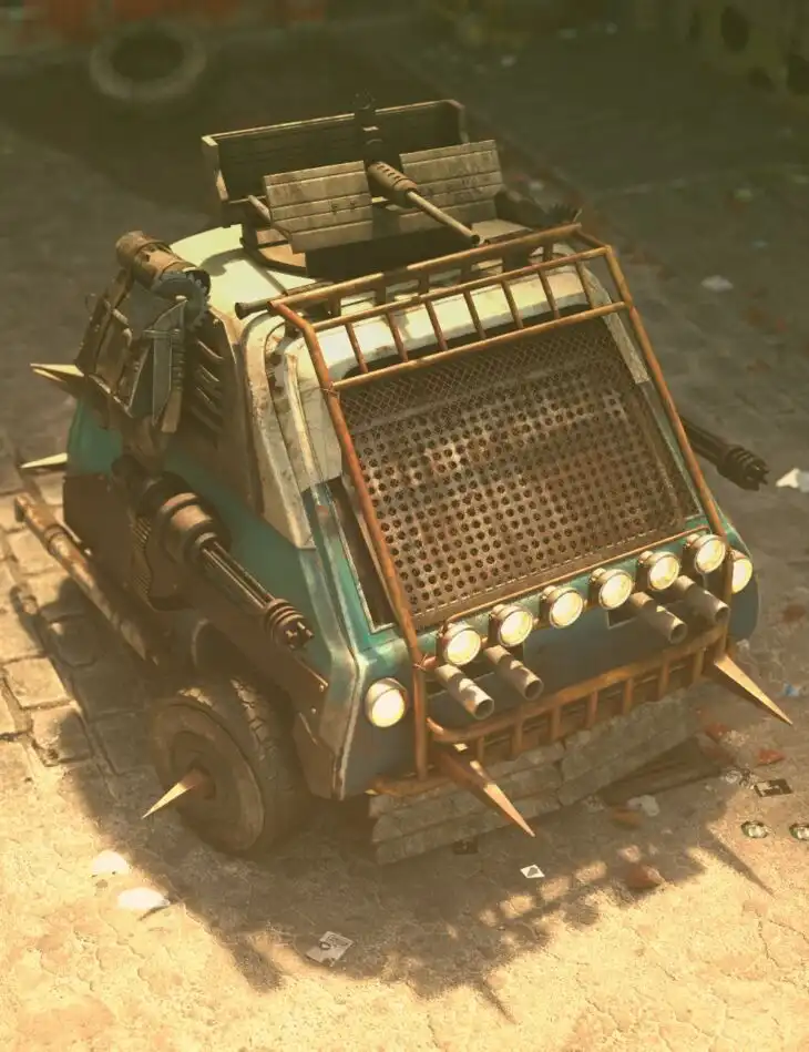 Post Apocalyptic 3-Wheeler_DAZ3DDL
