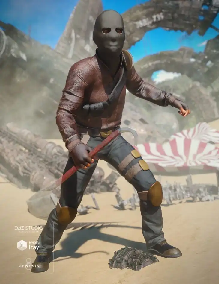 Raider Outfit for Genesis 8 Male(s)_DAZ3DDL