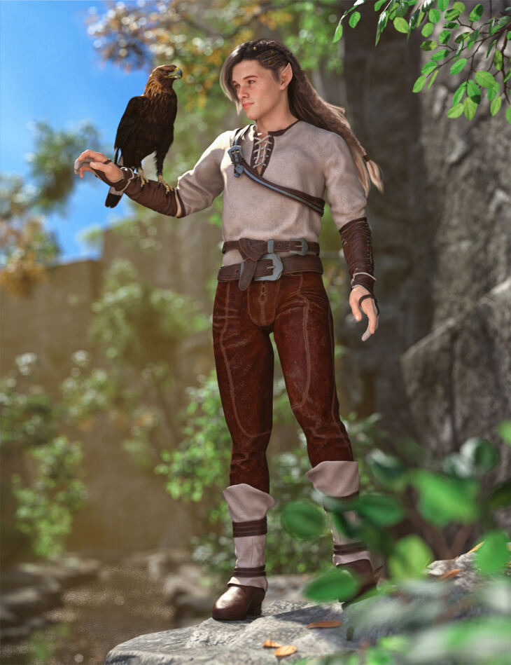 Rogue Elf Outfit for Genesis 8 and 8.1 Males_DAZ3DDL