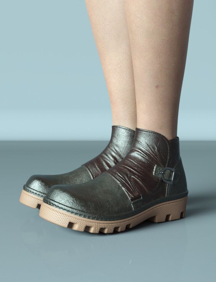 SPR 2-in-1 Flat Shoes for Genesis 8.1 Female_DAZ3D下载站