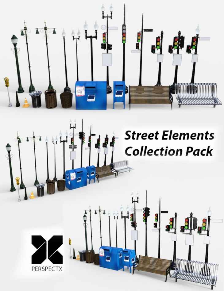 Street Elements_DAZ3D下载站