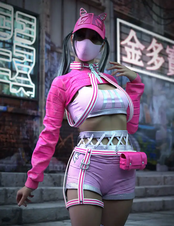 Tekky Cat HD Outfit Textures_DAZ3DDL