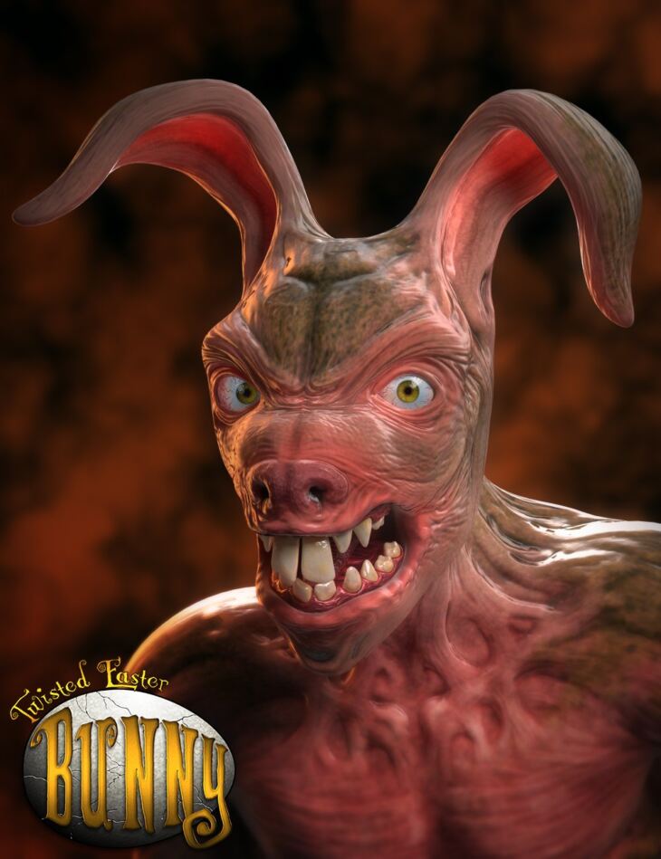 Twisted Easter Bunny_DAZ3D下载站