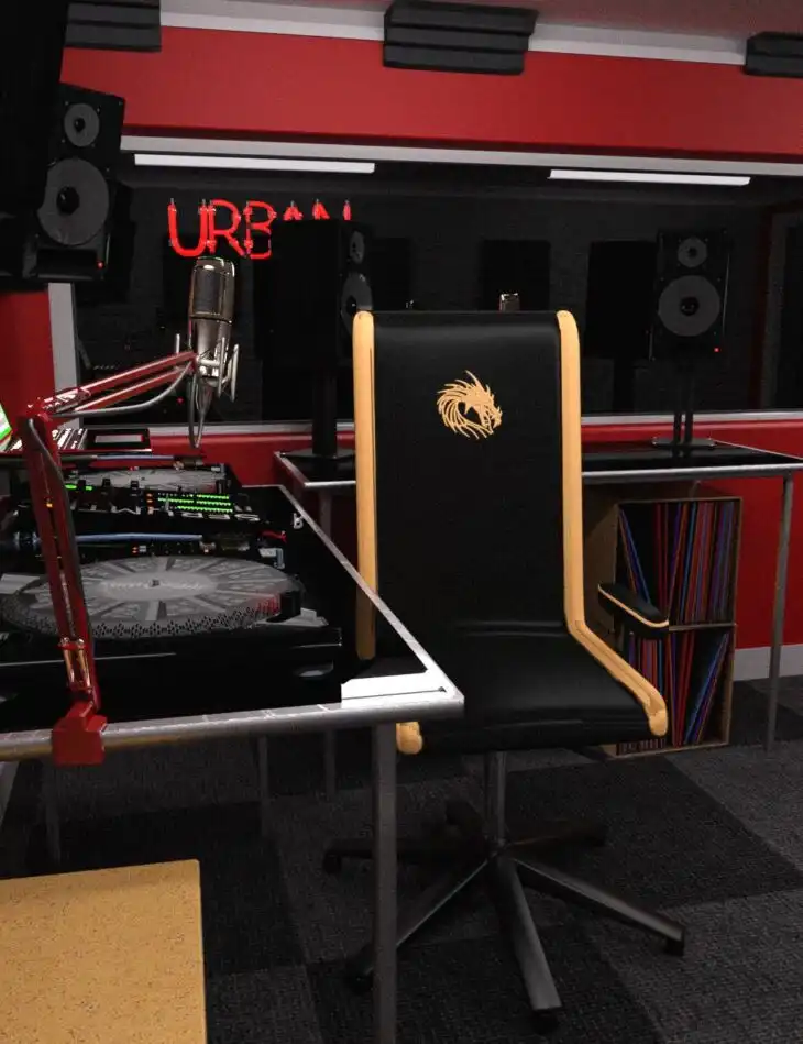 Urban Radio Station for Iray_DAZ3D下载站