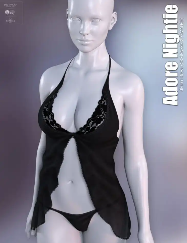 dForce Adore Nightie for Genesis 8 Females_DAZ3DDL