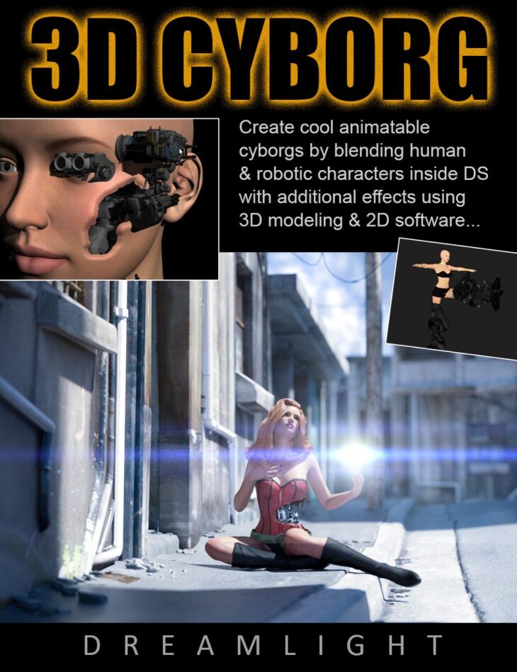 3D Cyborg Tutorial_DAZ3D下载站