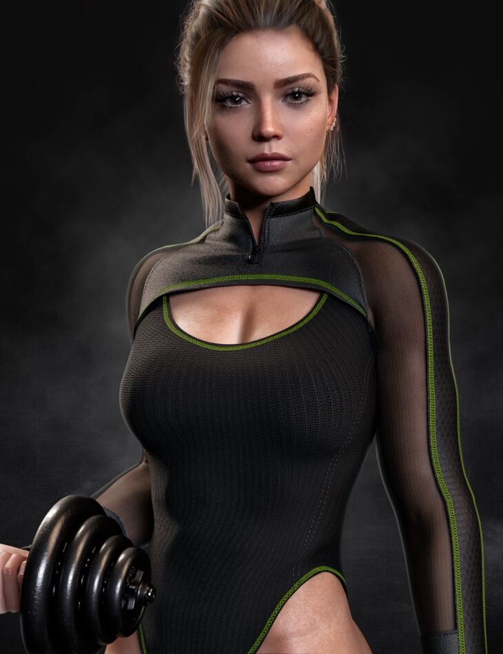 AJC Aero Fitness Outfit for Genesis 8 and 8.1 Females_DAZ3DDL