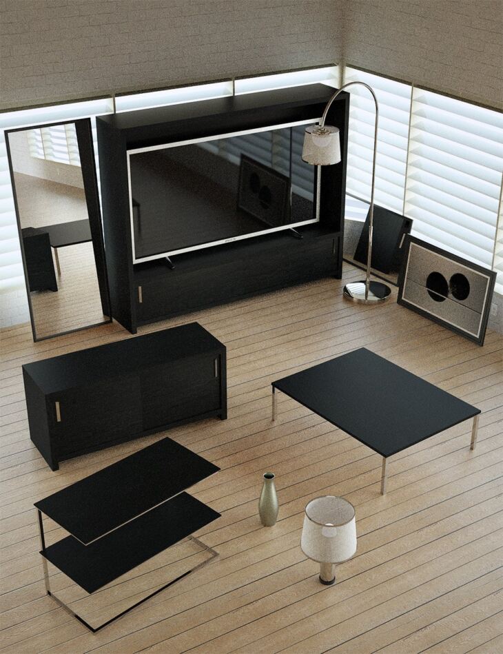 Contemporary Furniture Props_DAZ3D下载站