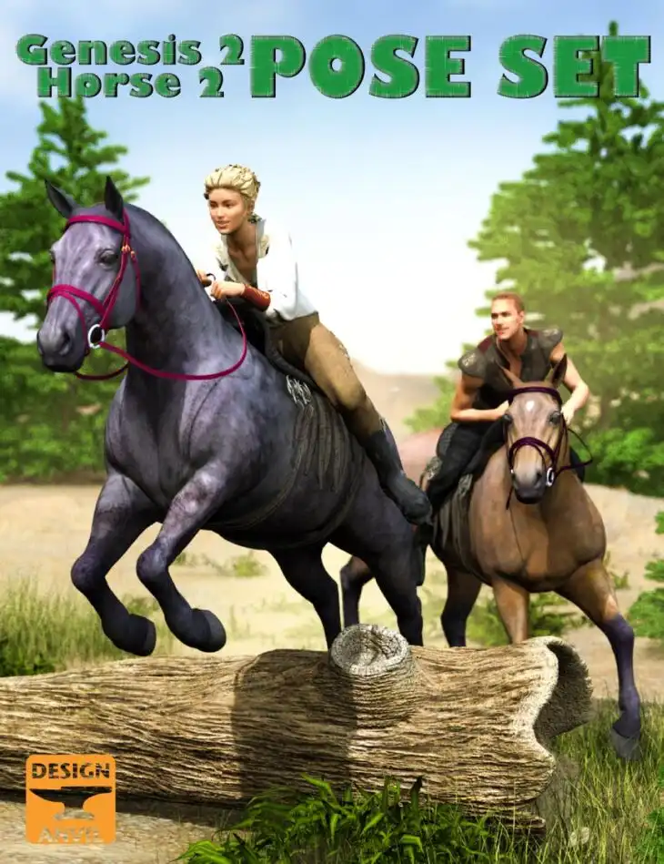 DA Horse and Rider Poses_DAZ3DDL