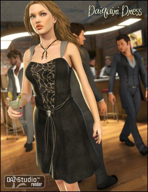 Daiquiri Dress for V4_DAZ3DDL