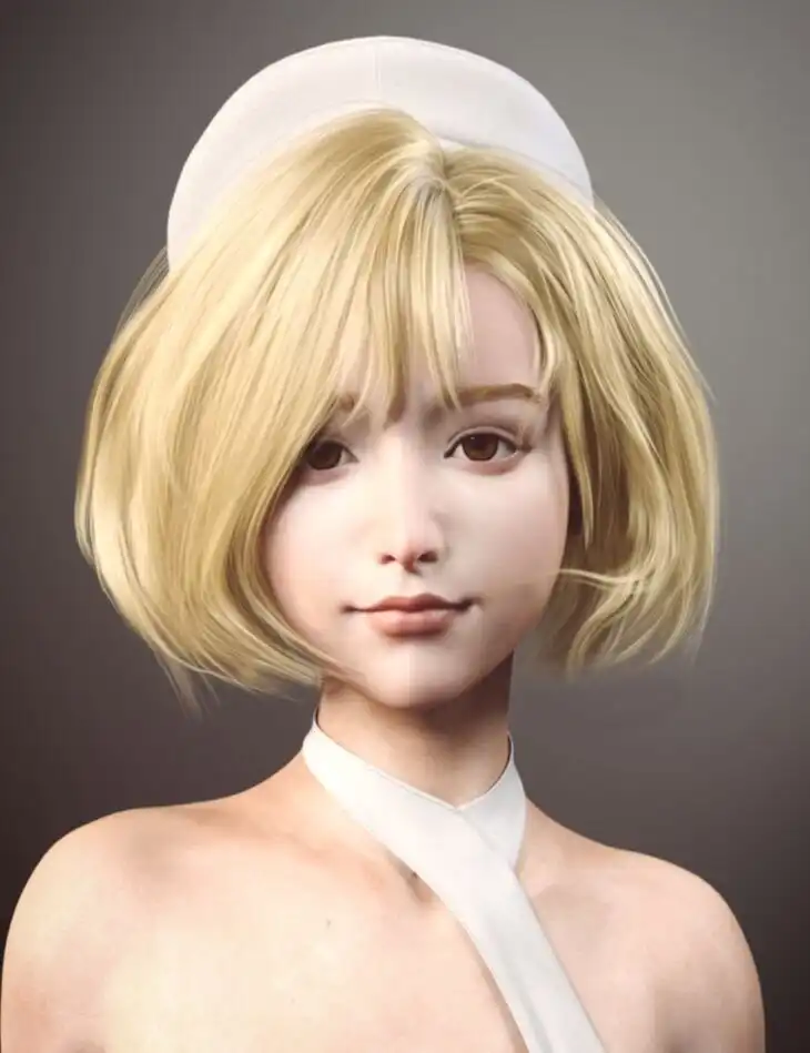 Gwou Hair for Genesis 8 and 8.1 Females_DAZ3D下载站