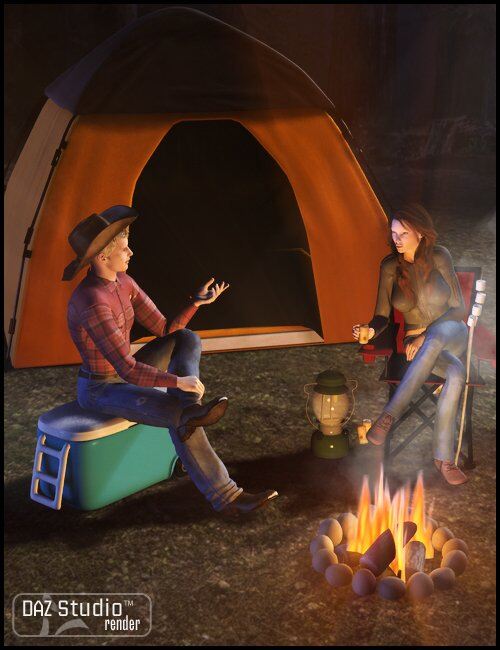 Happy Camper Essentials_DAZ3D下载站