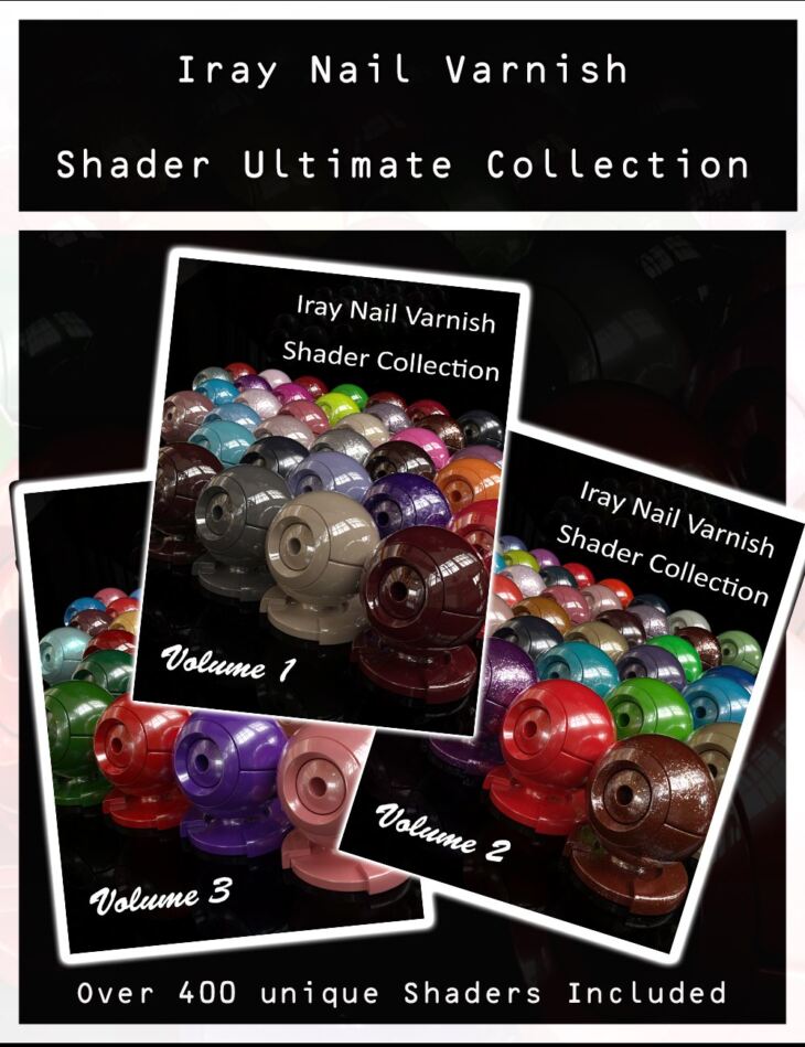 Iray Nail Varnish Shaders Ultimate Collection_DAZ3D下载站
