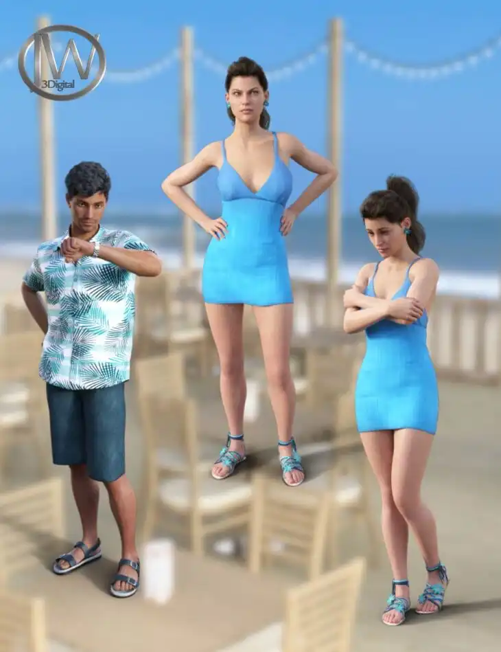 JW Standing Poses for Genesis 8_DAZ3DDL