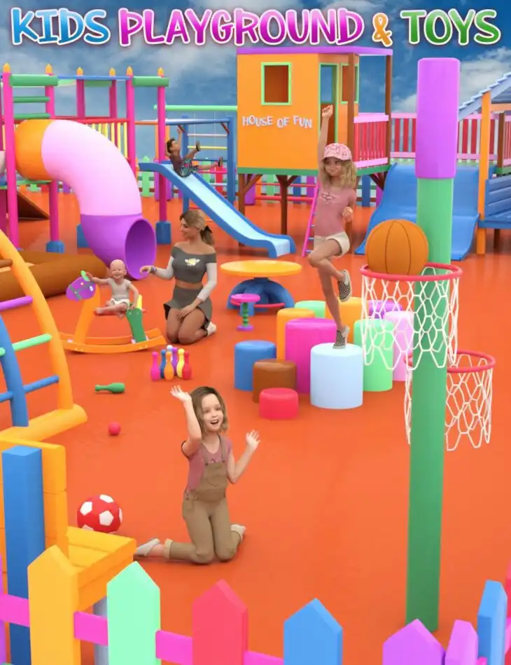 Kids Playground and Toys_DAZ3DDL