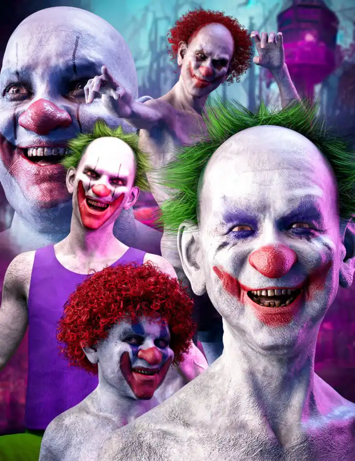 M3DCG Clown Generator Bundle_DAZ3DDL