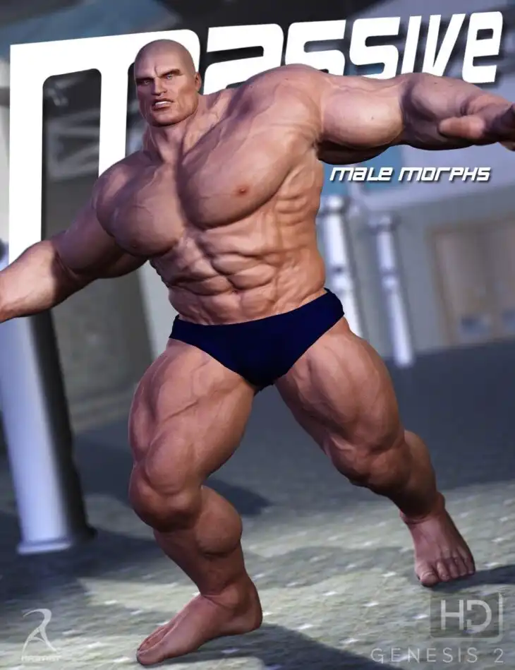 MASSIVE Morphs for Genesis 2 Male(s)_DAZ3D下载站