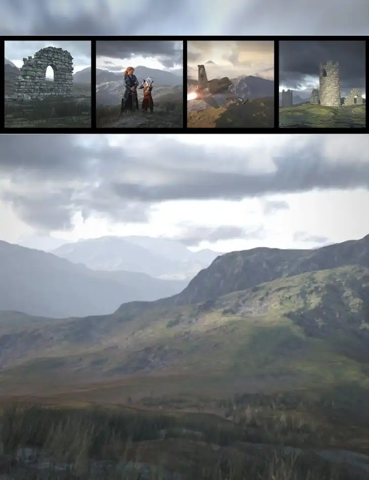Mega Terrain: Highlands_DAZ3DDL