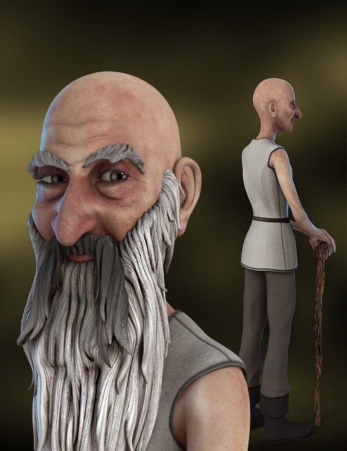 Old Man Rex for Genesis Character_DAZ3D下载站