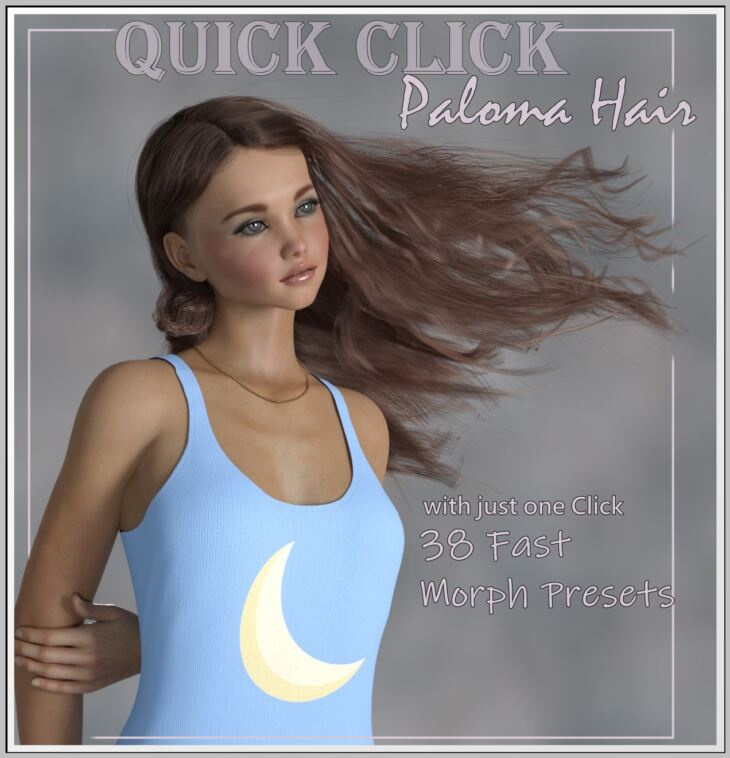 Quick-Click- Paloma Hair_DAZ3D下载站