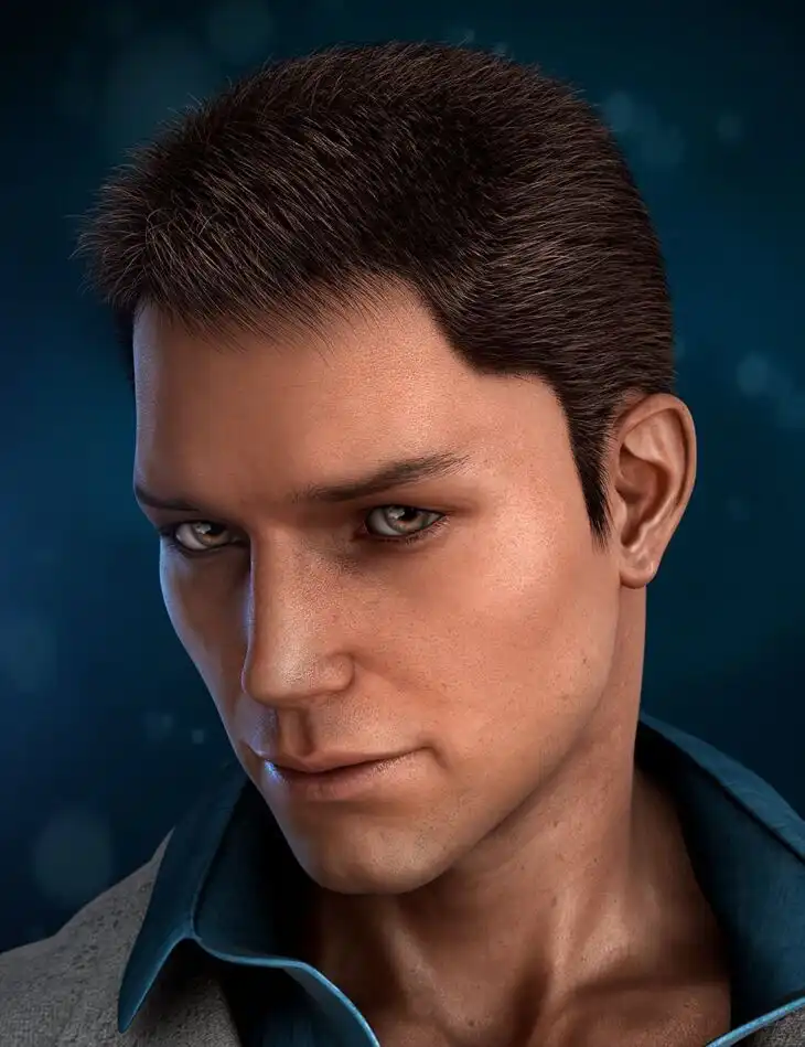 Real Short Hair for Genesis 2 Male(s)_DAZ3DDL