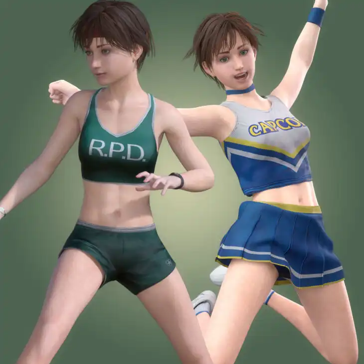 Rebecca Chambers 2 Outfits for G8F_DAZ3DDL
