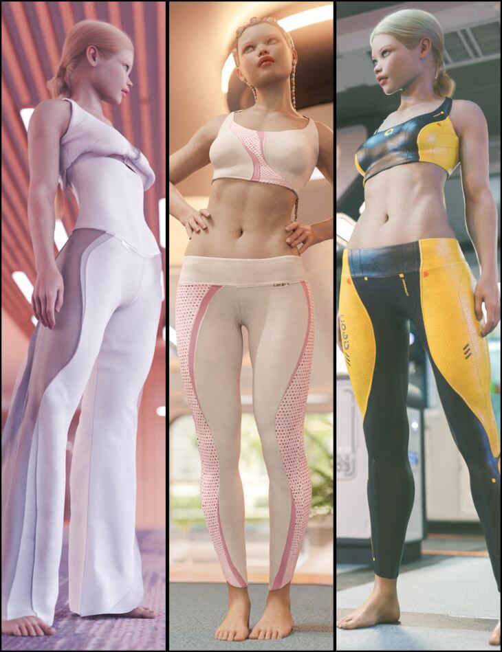 Sporty Styles for Verse Clothing Sets_DAZ3D下载站