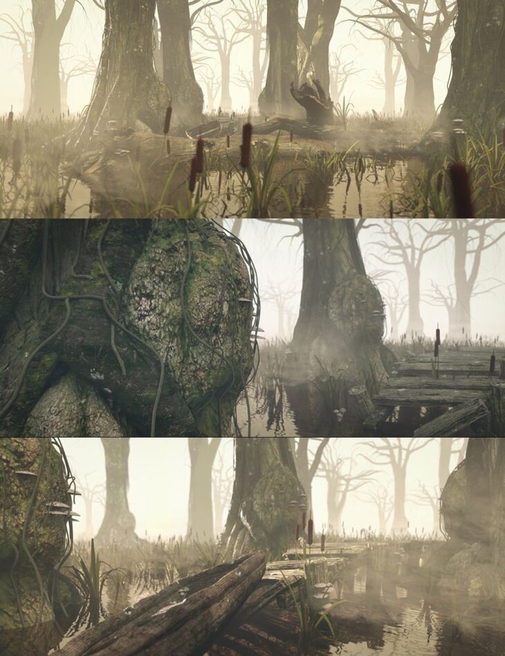 The Misty Swamp_DAZ3D下载站