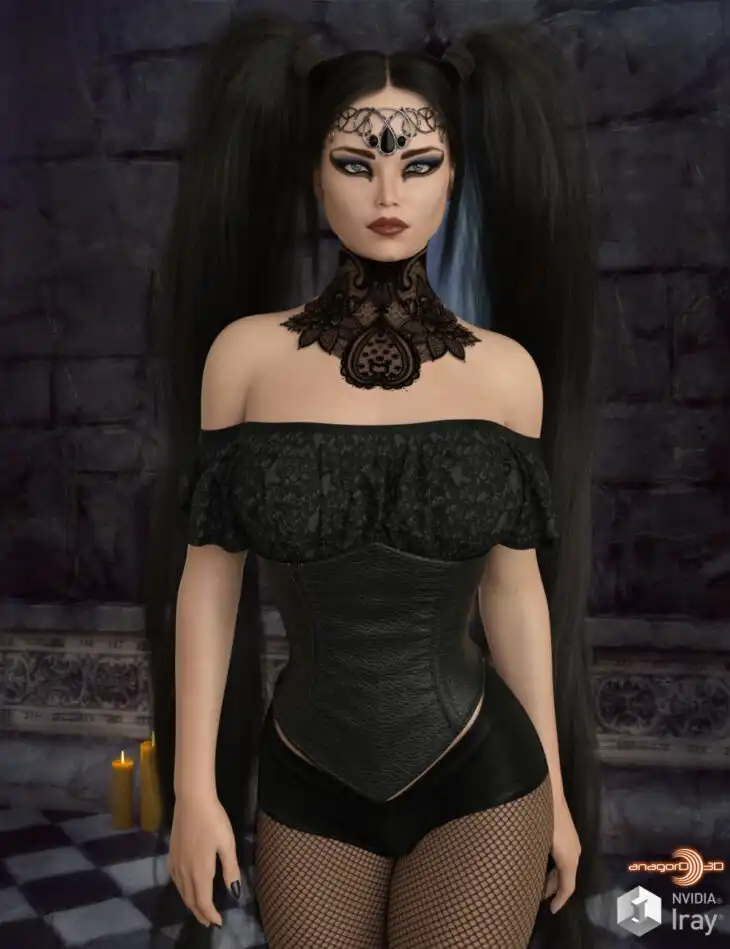 VERSUS – dForce Infamous Corset II for Genesis 8 and 8.1F_DAZ3DDL