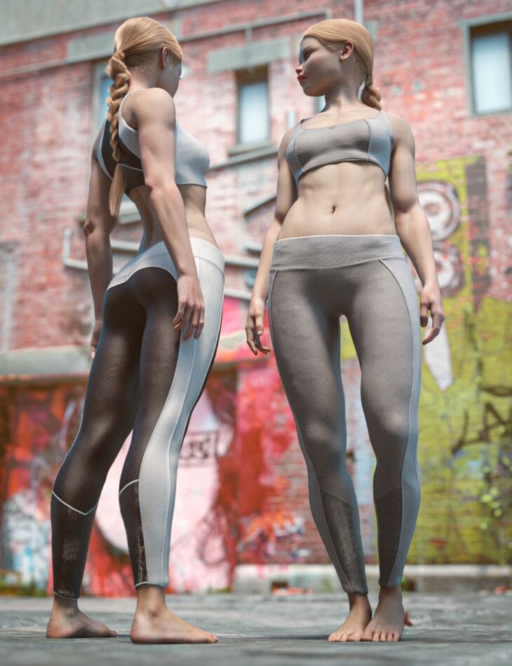 Verse Active Outfit for Genesis 8 and 8.1 Females_DAZ3D下载站