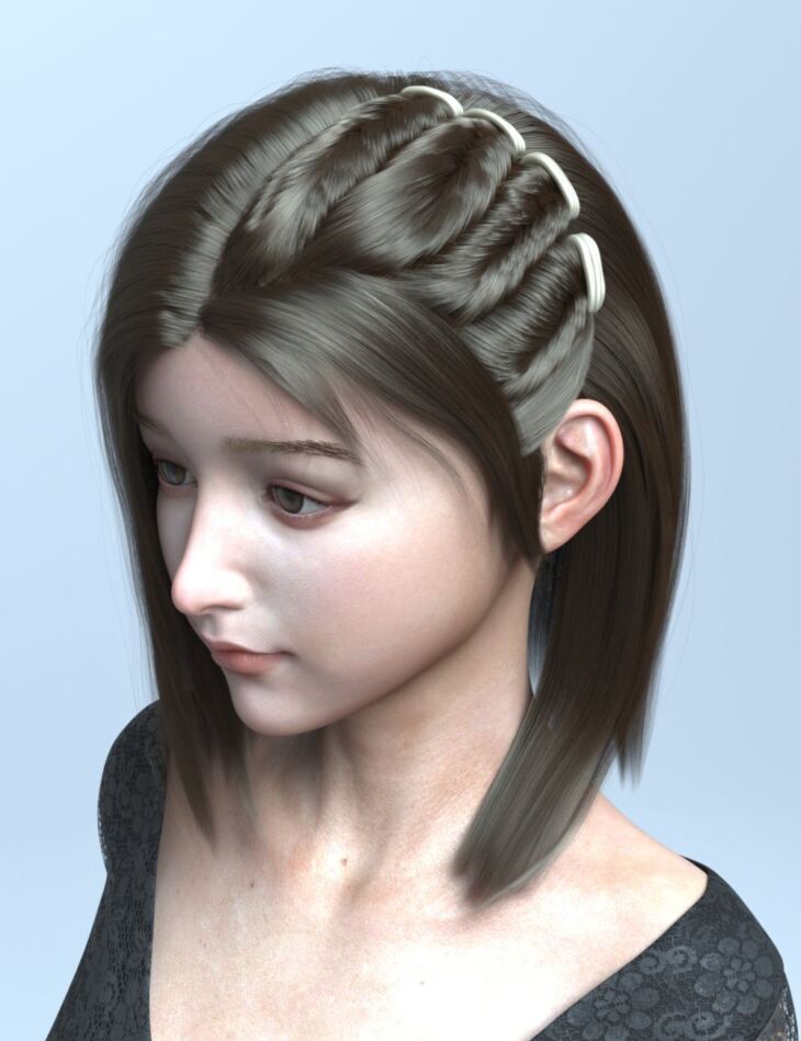 Wsoug Hair for Genesis 8 and 8.1 Females_DAZ3D下载站