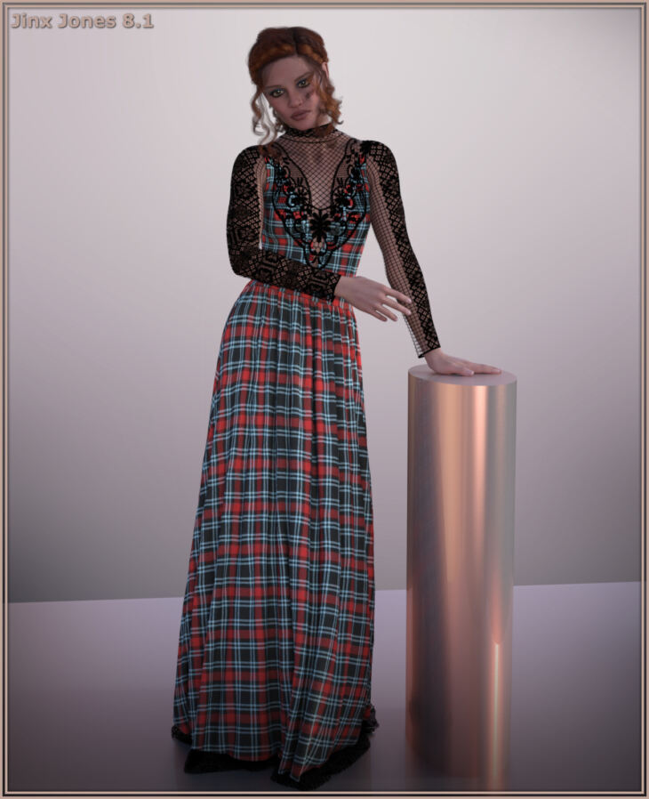 dForce Avonlea Gown for G8F & G8.1F_DAZ3D下载站