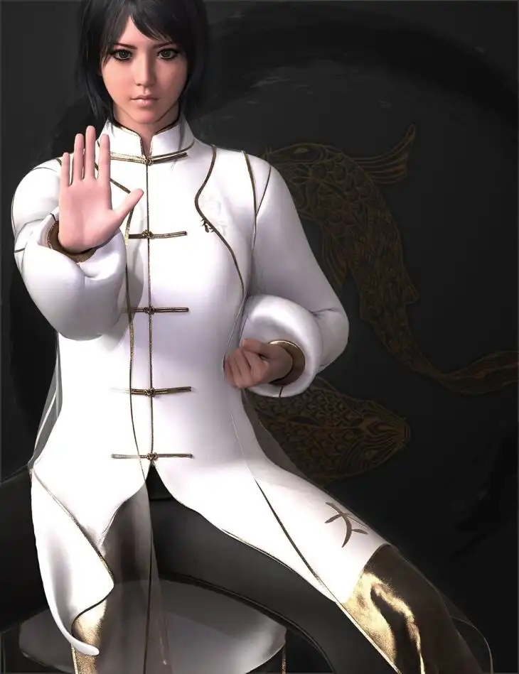 dForce The Way of Chi Outfit for Genesis 8.1 Females_DAZ3DDL